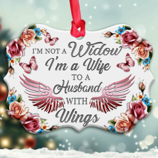 Butterfly Angel Husband Style - Horizontal Ornament - Owl Ohh - Owl Ohh