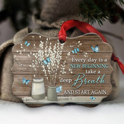 Butterfly Faith New Beginning - Horizontal Ornament - Owl Ohh - Owl Ohh