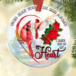 Cardinal I Have You In My Heart - Circle Ornament - Owl Ohh - Owl Ohh