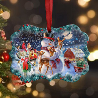 Snowman You Have A Party - Horizontal Ornament - Owl Ohh - Owl Ohh