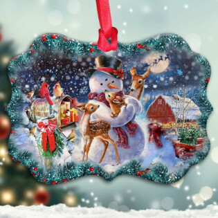 Snowman You Have A Party - Horizontal Ornament - Owl Ohh - Owl Ohh