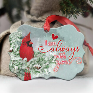 Cardinal I Am Always With You Lover - Horizontal Ornament - Owl Ohh - Owl Ohh