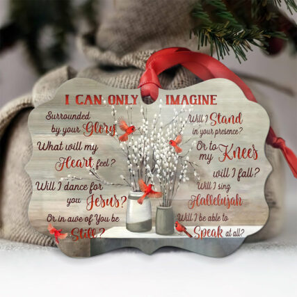 Cardinal I Can Only Imagine - Horizontal Ornament - Owl Ohh - Owl Ohh