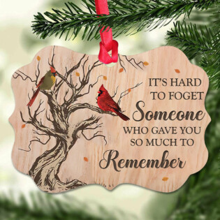 Cardinal It's Hard To Forget - Horizontal Ornament - Owl Ohh - Owl Ohh