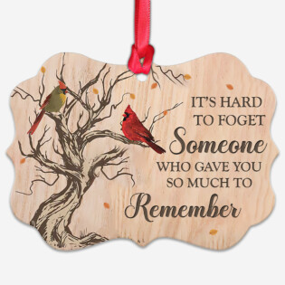 Cardinal It's Hard To Forget - Horizontal Ornament - Owl Ohh - Owl Ohh