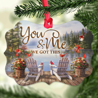 Cardinal You And Me We Got This - Horizontal Ornament - Owl Ohh - Owl Ohh