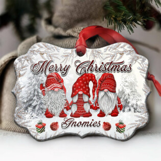 Gnome Merry Christmas Lovely Style - Horizontal Ornament - Owl Ohh - Owl Ohh