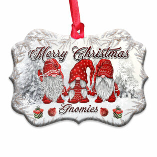 Gnome Merry Christmas Lovely Style - Horizontal Ornament - Owl Ohh - Owl Ohh
