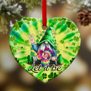 Gnome Hippie Tie Dye - Heart Ornament - Owl Ohh - Owl Ohh