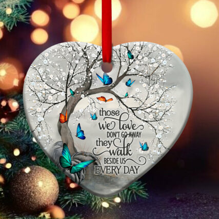 Butterfly Faith Memory Everyday - Heart Ornament - Owl Ohh - Owl Ohh
