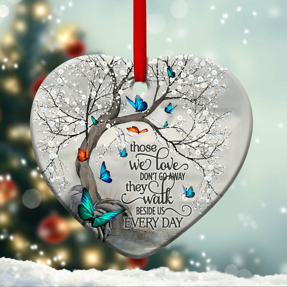 Butterfly Faith Memory Everyday - Heart Ornament - Owl Ohh - Owl Ohh