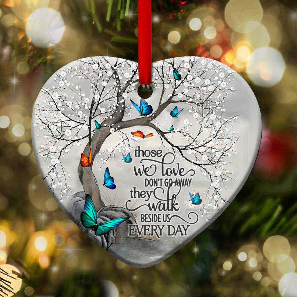 Butterfly Faith Memory Everyday - Heart Ornament - Owl Ohh - Owl Ohh