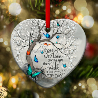 Butterfly Faith Memory Everyday - Heart Ornament - Owl Ohh - Owl Ohh