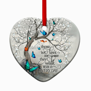 Butterfly Faith Memory Everyday - Heart Ornament - Owl Ohh - Owl Ohh