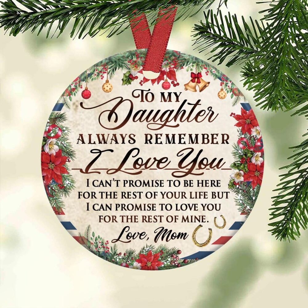 Horse Lover To My Daughter - Circle Ornament - Owl Ohh - Owl Ohh