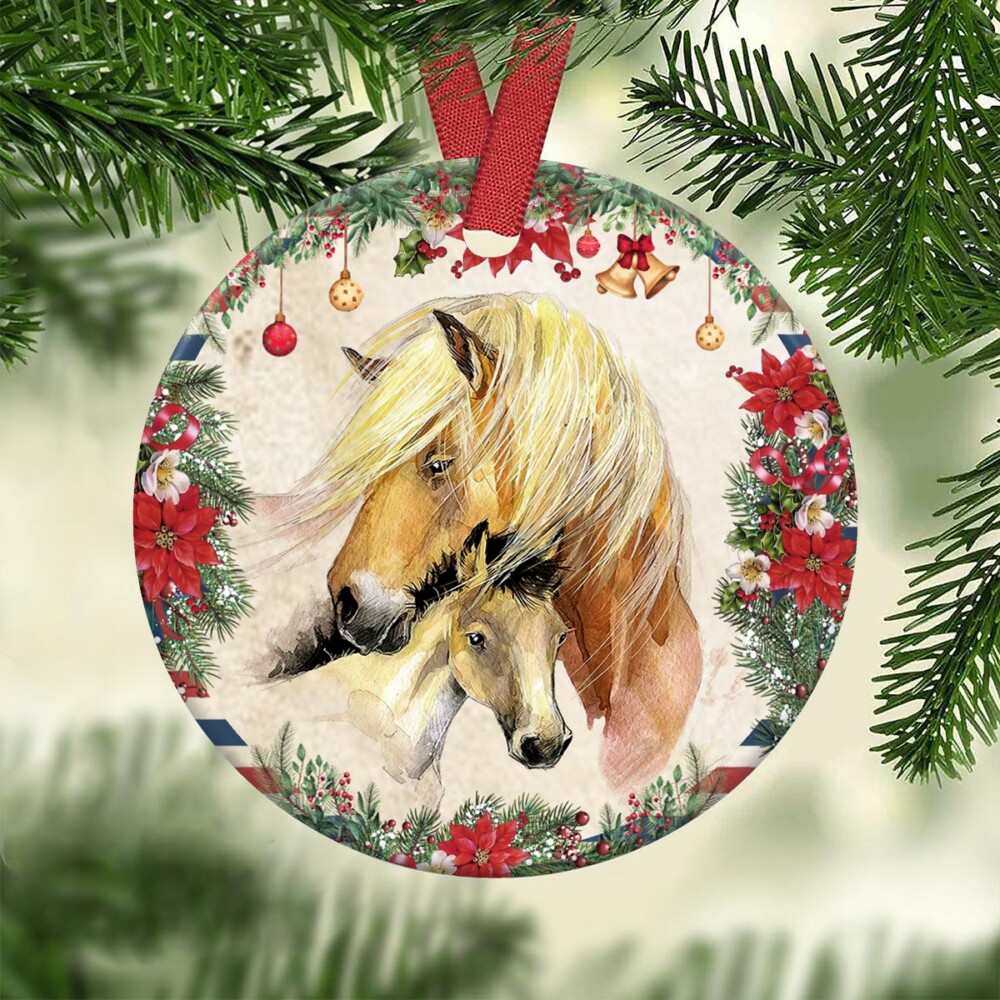 Horse Lover To My Daughter - Circle Ornament - Owl Ohh - Owl Ohh