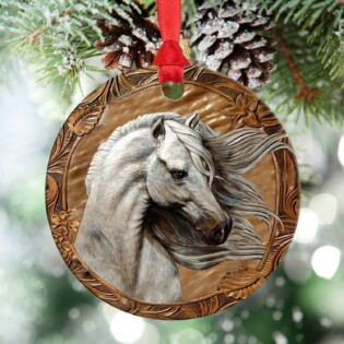 Horse Leather So Cool - Circle Ornament - Owl Ohh - Owl Ohh