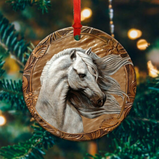 Horse Leather So Cool - Circle Ornament - Owl Ohh - Owl Ohh