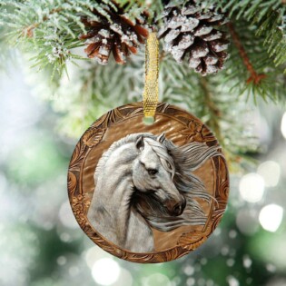 Horse Leather So Cool - Circle Ornament - Owl Ohh - Owl Ohh