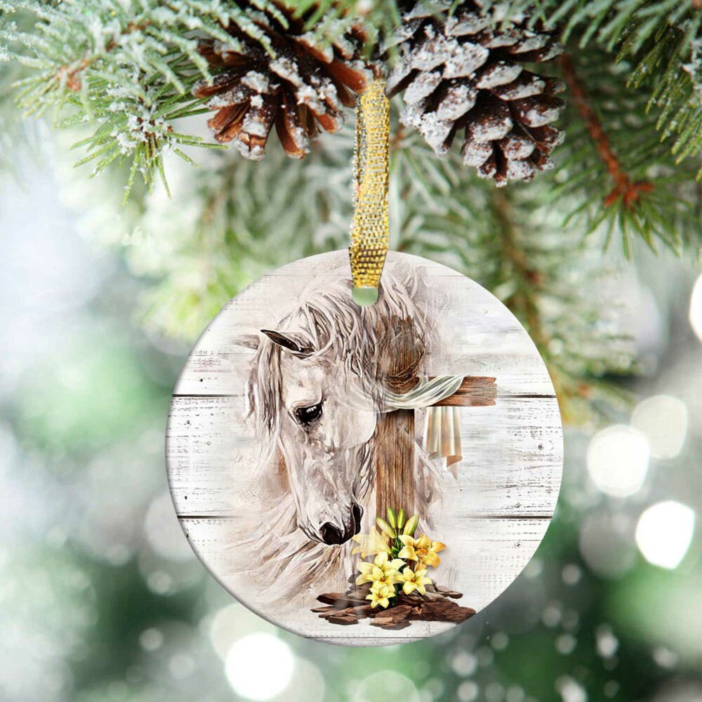 Horse Jesus This Girl Like It - Circle Ornament - Owl Ohh - Owl Ohh