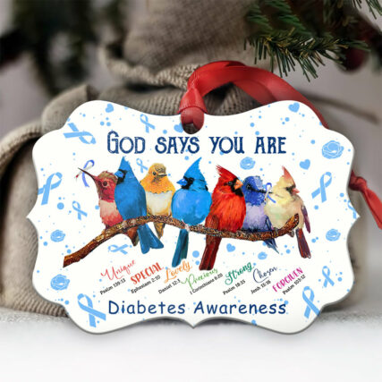 Cardinal Faith God Says You Are Lucky - Horizontal Ornament - Owl Ohh - Owl Ohh