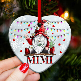 Gnome Family Mimi Style - Heart Ornament - Owl Ohh - Owl Ohh