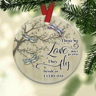 Dragonfly Memorial Love Style - Circle Ornament - Owl Ohh - Owl Ohh