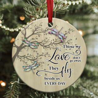 Dragonfly Memorial Love Style - Circle Ornament - Owl Ohh - Owl Ohh
