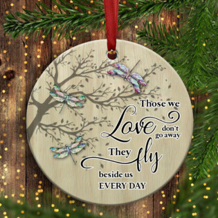 Dragonfly Memorial Love Style - Circle Ornament - Owl Ohh - Owl Ohh