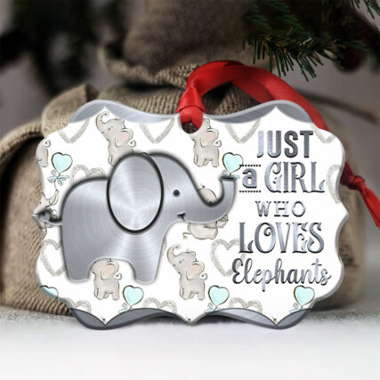 Elephant Just A Girl Style - Horizontal Ornament - Owl Ohh - Owl Ohh