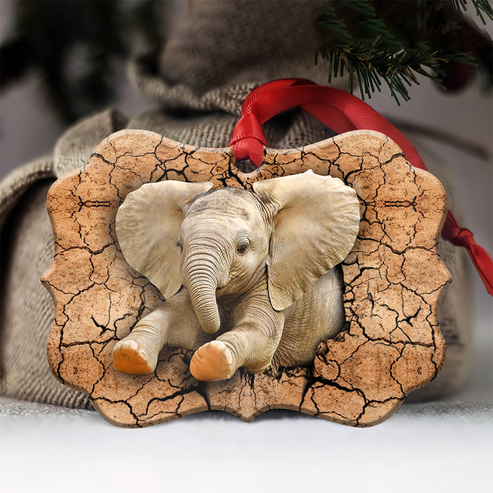 Elephant Beautiful In Lovely life - Horizontal Ornament - Owl Ohh - Owl Ohh