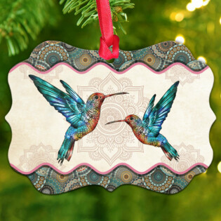 Hummingbird Mandala Amazing Style - Horizontal Ornament - Owl Ohh - Owl Ohh