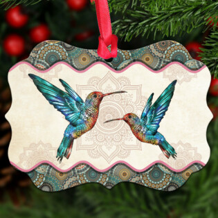 Hummingbird Mandala Amazing Style - Horizontal Ornament - Owl Ohh - Owl Ohh