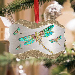 Dragonfly Jewelry Brown Style - Horizontal Ornament - Owl Ohh - Owl Ohh