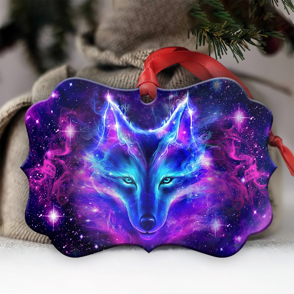Wolf So Mysterious So Cool - Horizontal Ornament - Owl Ohh - Owl Ohh