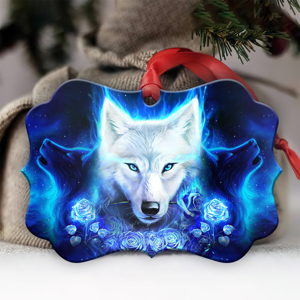 Wolf Classic Blue Style - Horizontal Ornament - Owl Ohh - Owl Ohh