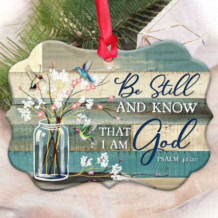Hummingbird Faith Be Good - Horizontal Ornament - Owl Ohh - Owl Ohh