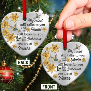 Hummingbird Memorial Jewelry Style - Heart Ornament - Owl Ohh - Owl Ohh