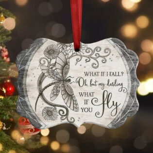 Dragonfly Memorial Classic Style - Horizontal Ornament - Owl Ohh - Owl Ohh