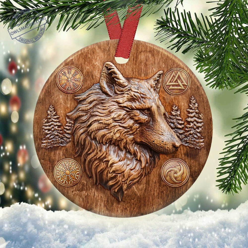 Wolf Viking So Unique - Circle Ornament - Owl Ohh - Owl Ohh