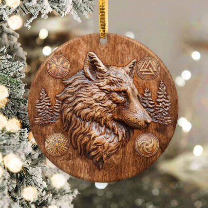 Wolf Viking So Unique - Circle Ornament - Owl Ohh - Owl Ohh