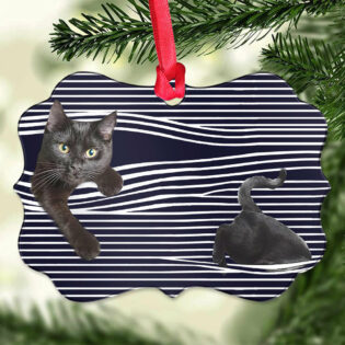 Cat They Are Black Cat - Horizontal Ornament - Owl Ohh - Owl Ohh