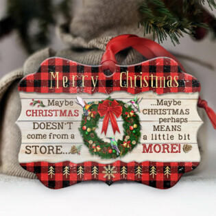 Hummingbird Merry Christmas Style - Horizontal Ornament - Owl Ohh - Owl Ohh