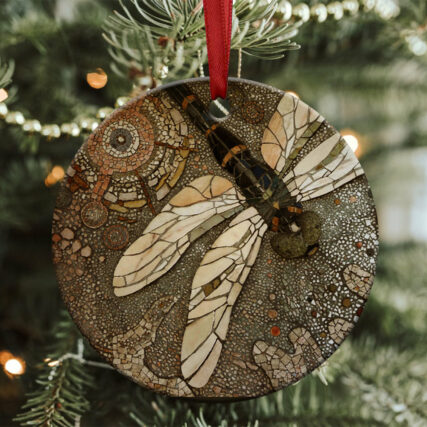 Dragonfly Art In Life - Circle Ornament - Owl Ohh - Owl Ohh