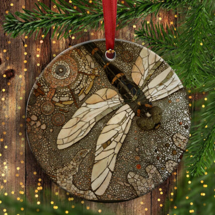 Dragonfly Art In Life - Circle Ornament - Owl Ohh - Owl Ohh