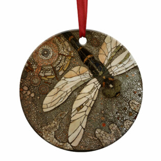 Dragonfly Art In Life - Circle Ornament - Owl Ohh - Owl Ohh