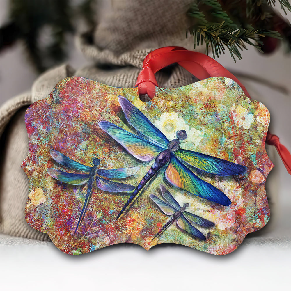 Dragonfly Art Love Sky - Horizontal Ornament - Owl Ohh - Owl Ohh