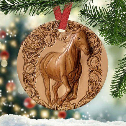 Horse Advice Be Free - Circle Ornament - Owl Ohh - Owl Ohh