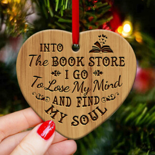 Book Into The Book Store I Go - Heart Ornament - Owl Ohh - Owl Ohh