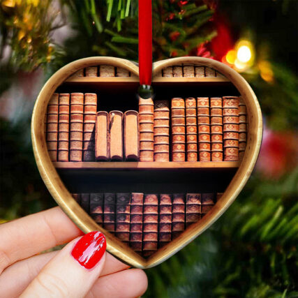 Book Lovers Just A Girl Who Loves Books - Heart Ornament - Owl Ohh